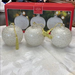 Lenox Christmas ornament set